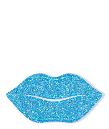 BLUE GLITTER HYDROGEL LIPS PAD