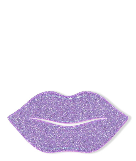 PURPLE GLITTER HYDROGEL LIPS PAD