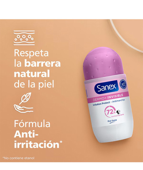 SANEX DERMO+ INVISIBLE DESODORANTE ROLL-ON