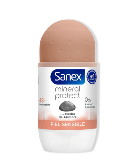 SANEX MINERAL PROTECT PIEL SENSIBLE DESODORANTE ROLL-ON