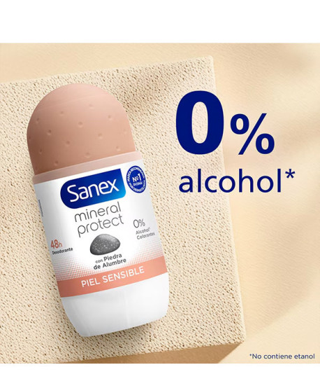 SANEX MINERAL PROTECT PIEL SENSIBLE DESODORANTE ROLL-ON