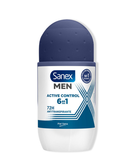 SANEX MEN ACTIVE CONTROL 6 EN 1 DESODORANTE ROLL-ON
