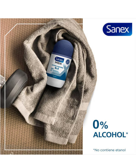 SANEX MEN ACTIVE CONTROL 6 EN 1 DESODORANTE ROLL-ON