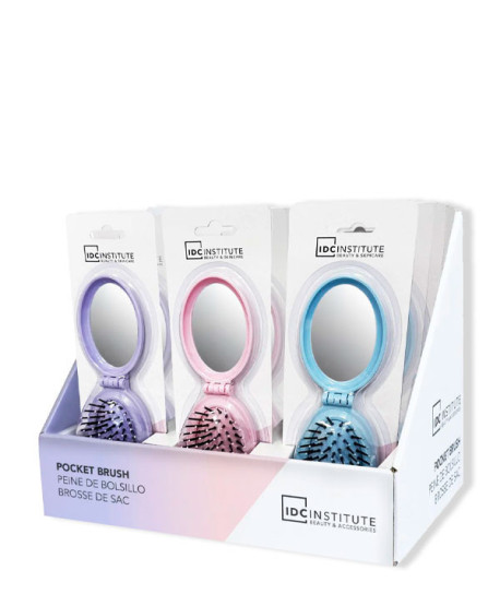 CEPILLO DE BOLSILLO CON ESPEJO