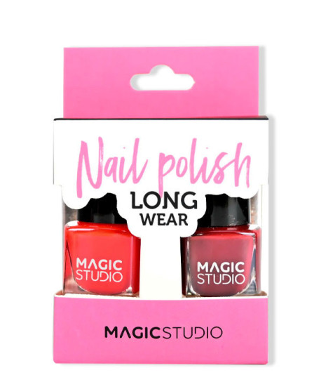 MAGIC STUDIO NAIL POLISH LONG WEAR SET 2 PIEZAS