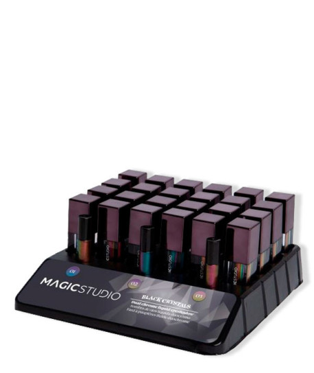 MAGIC STUDIO BLACK CRYSTALS CHROME LIQUID EYESHADOW