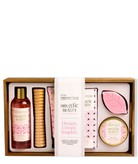 HOLISTIC BEAUTY LOTUS & WHITE TEA SET 6 PIEZAS