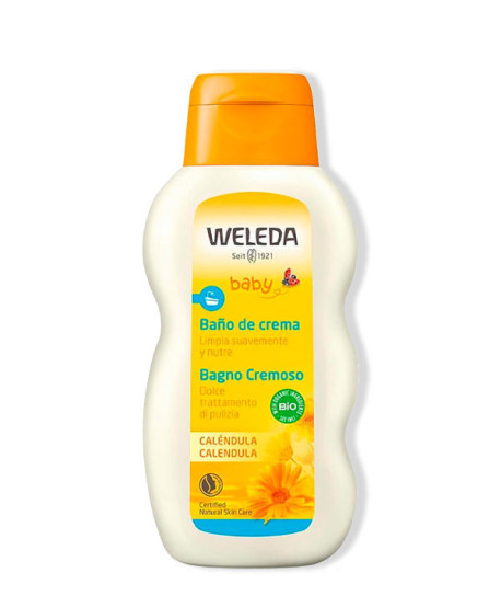 BAÑO DE CREMA DE CALÉNDULA PARA BEBÉ