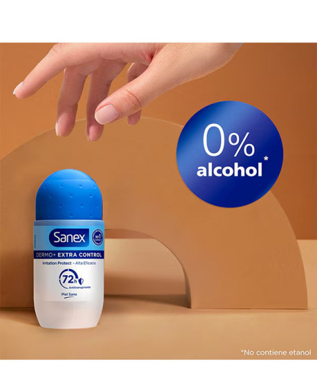 SANEX DERMO+ EXTRA CONTROL 72H DESODORANTE ROLL-ON