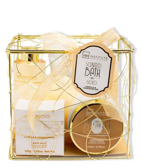 SCENTED BATH GOLD CAJA SET 6 PIEZAS