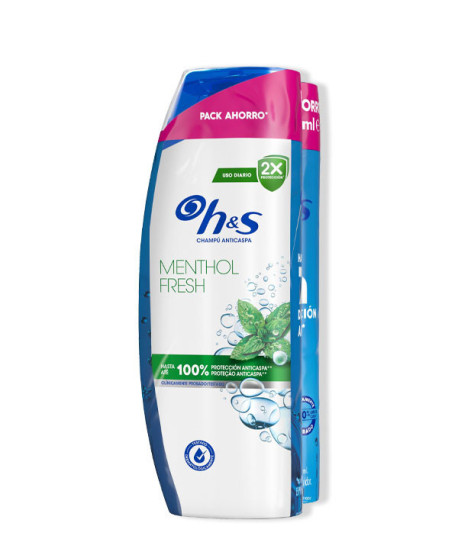 CHAMPÚ MENTHOL FRESH DUPLO PACK AHORRO