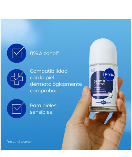 DERMA CONTROL RESTORE DEO ANTITRANSPIRANTE ROLL-ON
