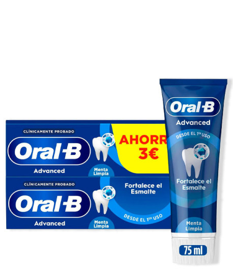 ADVANCED FORTALECE EL ESMALTE PASTA DENTAL DUPLO