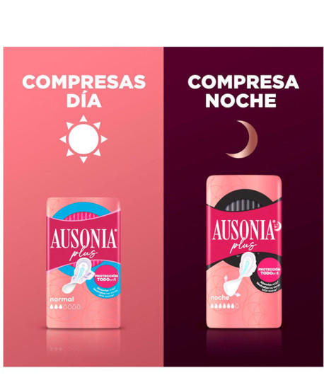 PLUS PROTECCIÓN TODO EN 1 NOCHE COMPRESAS