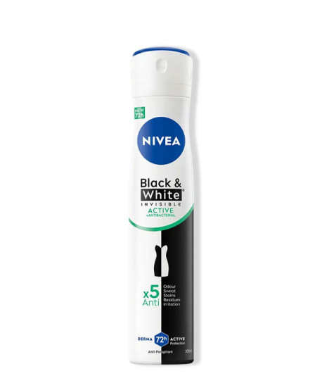 BLACK & WHITE INVISIBLE ACTIVE DEO SPRAY