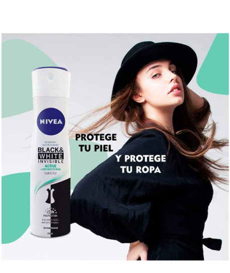 BLACK & WHITE INVISIBLE ACTIVE DEO SPRAY