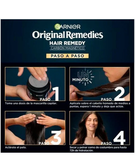 ORIGINAL REMEDIES CARBÓN MAGNÉTICO MASCARILLA