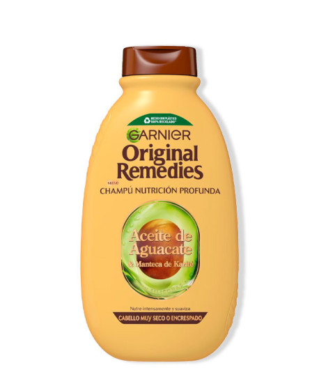 ORIGINAL REMEDIES ACEITE AGUACATE CHAMPÚ NUTRICIÓN