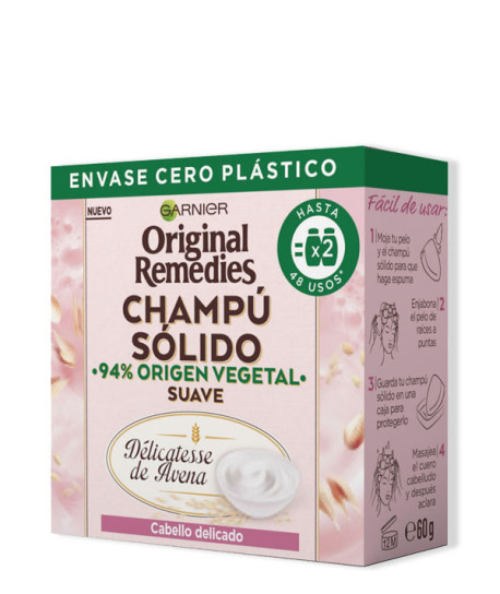 CHAMPÚ SÓLIDO DÉLICATESSE DE AVENA