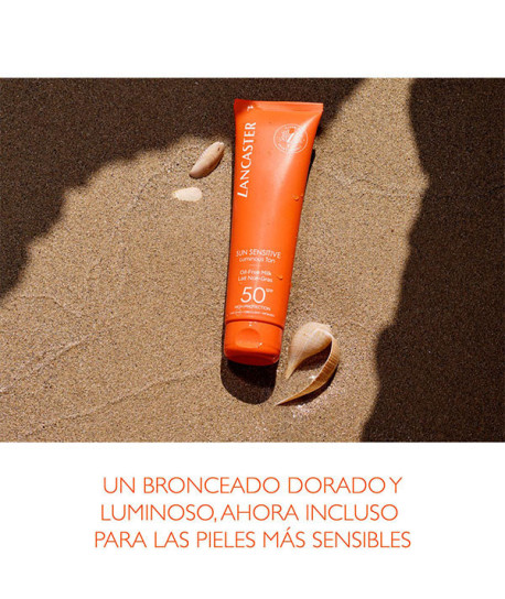 SUN SENSITIVE LUMINOUS TAN OIL-FREE MILK SPF50