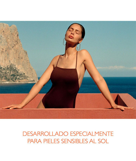 SUN SENSITIVE LUMINOUS TAN OIL-FREE MILK SPF50