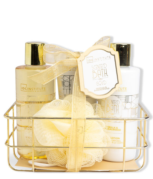 SCENTED BATH GOLD SET 4 PIEZAS