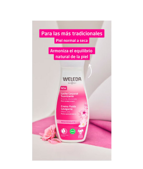 LECHE CORPORAL SUAVIZANTE ROSA MOSQUETA