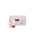 REGALO CLARINS NECESER BLANCO FLOR DORADA 2 MINITALLAS