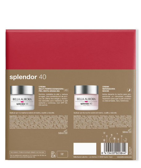 PACK SPLENDOR 40 RITUAL DIARIO PIEL MIXTA/GRASA