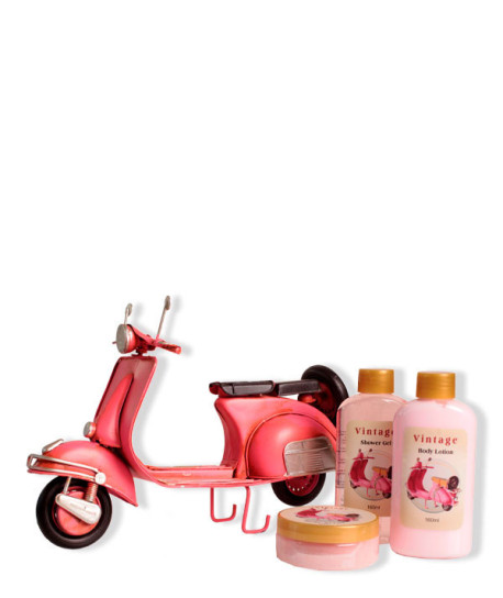 VINTAGE VESPA ROSA ESTUCHE REGALO