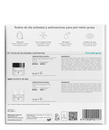 B7 CREMA DE DÍA PIEL MIXTA/GRASA ESTUCHE