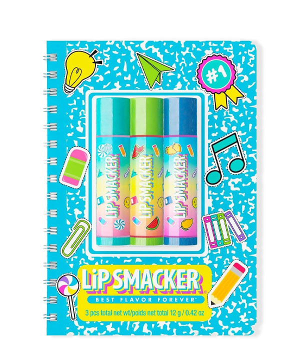 SPIRAL NOTEBOOK TRIO LIP BALM