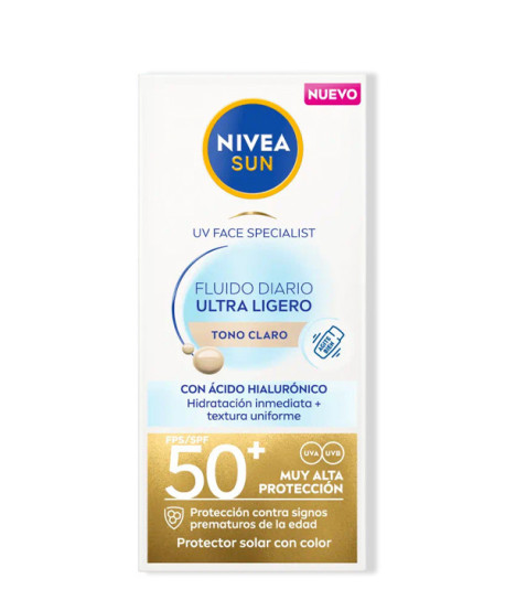 NIVEA SUN FLUIDO FACIAL DIARIO ULTRA LIGERO SPF50+