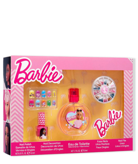 BARBIE SET REGALO COLONIA Y KIT MANICURA