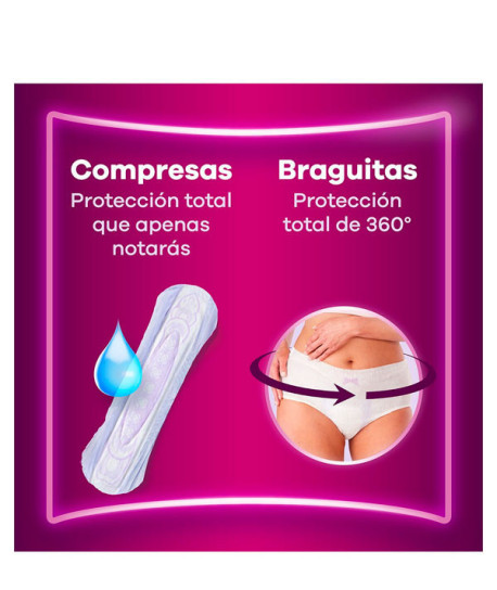 PÉRDIDAS DE ORINA MAXI EXTRA SEGURIDAD COMPRESAS