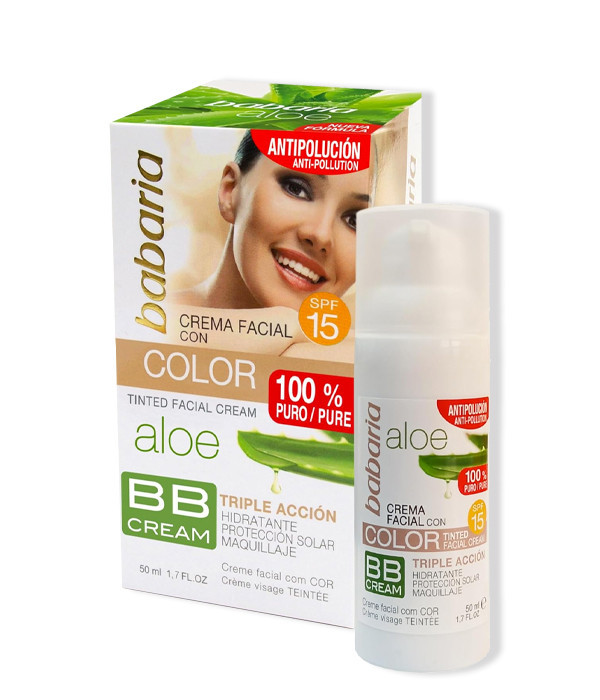 CREMA FACIAL CON COLOR ALOE...