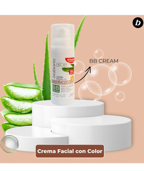 CREMA FACIAL CON COLOR ALOE SPF15