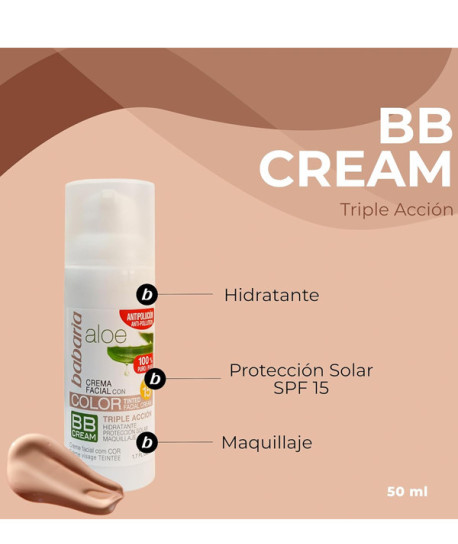 CREMA FACIAL CON COLOR ALOE SPF15