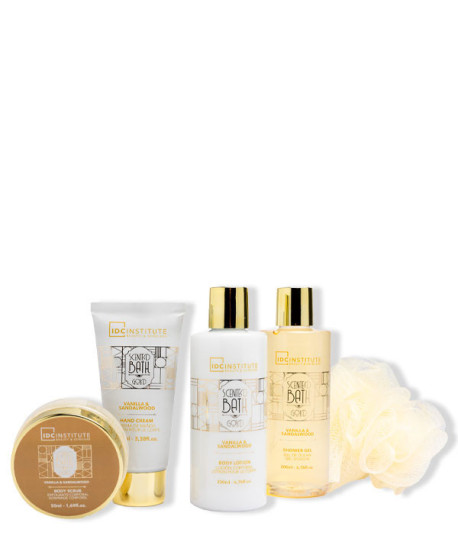 SCENTED BATH GOLD SHOE SET 5 PIEZAS