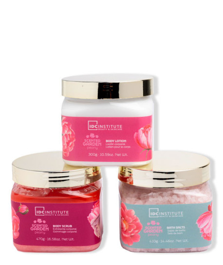 SCENTED GARDEN PEONY BODY COMPLETE SET 3 PIEZAS