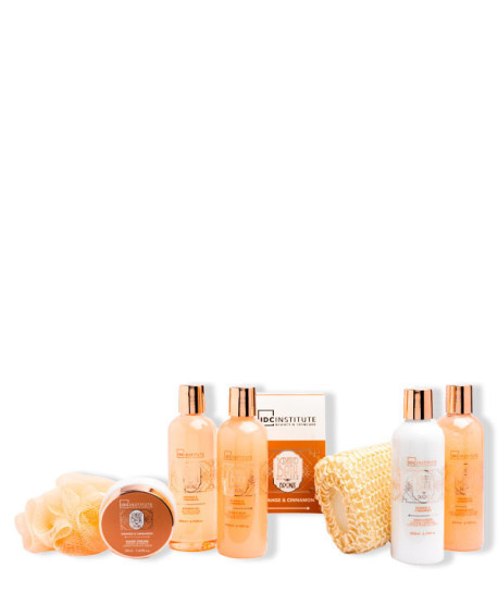 SCENTED BATH BRONZE CESTA SET 8 PIEZAS