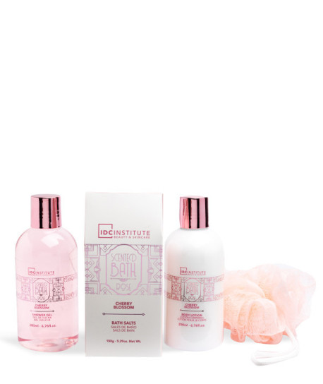 SCENTED BATH ROSE CHERRY BLOSSOM CESTA DE CUIDADO