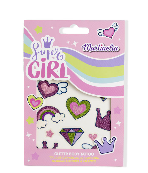 SUPER GIRL GLITTER BODY TATTO