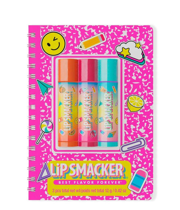 SPIRAL NOTEBOOK TRIO LIP BALM