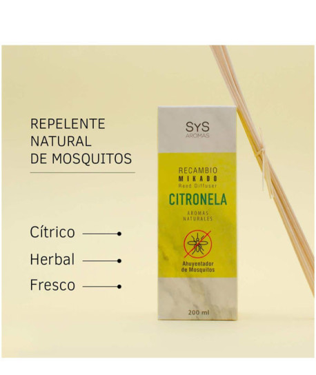 AMBIENTADOR MIKADO CITRONELA RECARGA