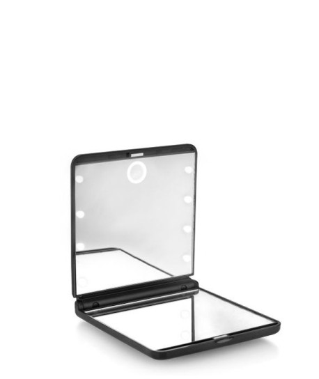 ESPEJO DOBLE COMPACTO 8 LUCES LED