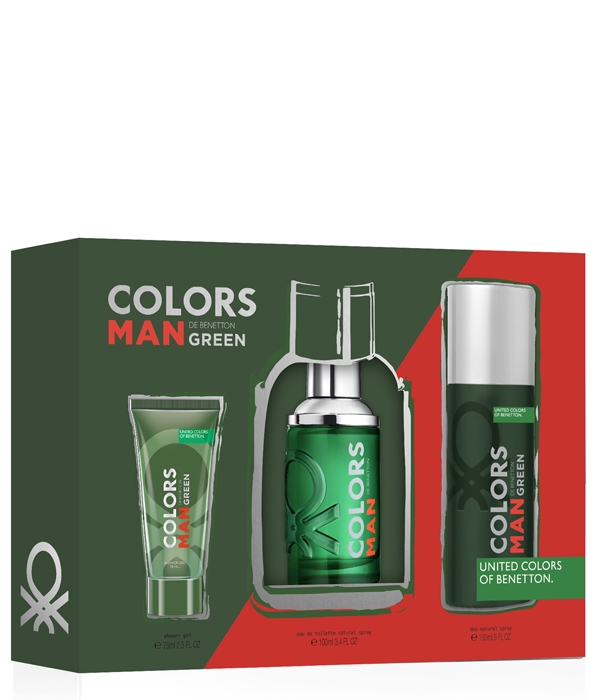 Gran engaño Redundante T Colors Man Green Estuche Benetton | Perfumería Prieto