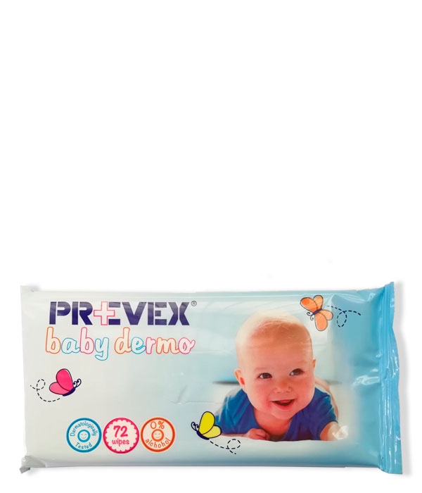 Prevex Bebé Dermo 72 Toallitas con Tapa 700 g 